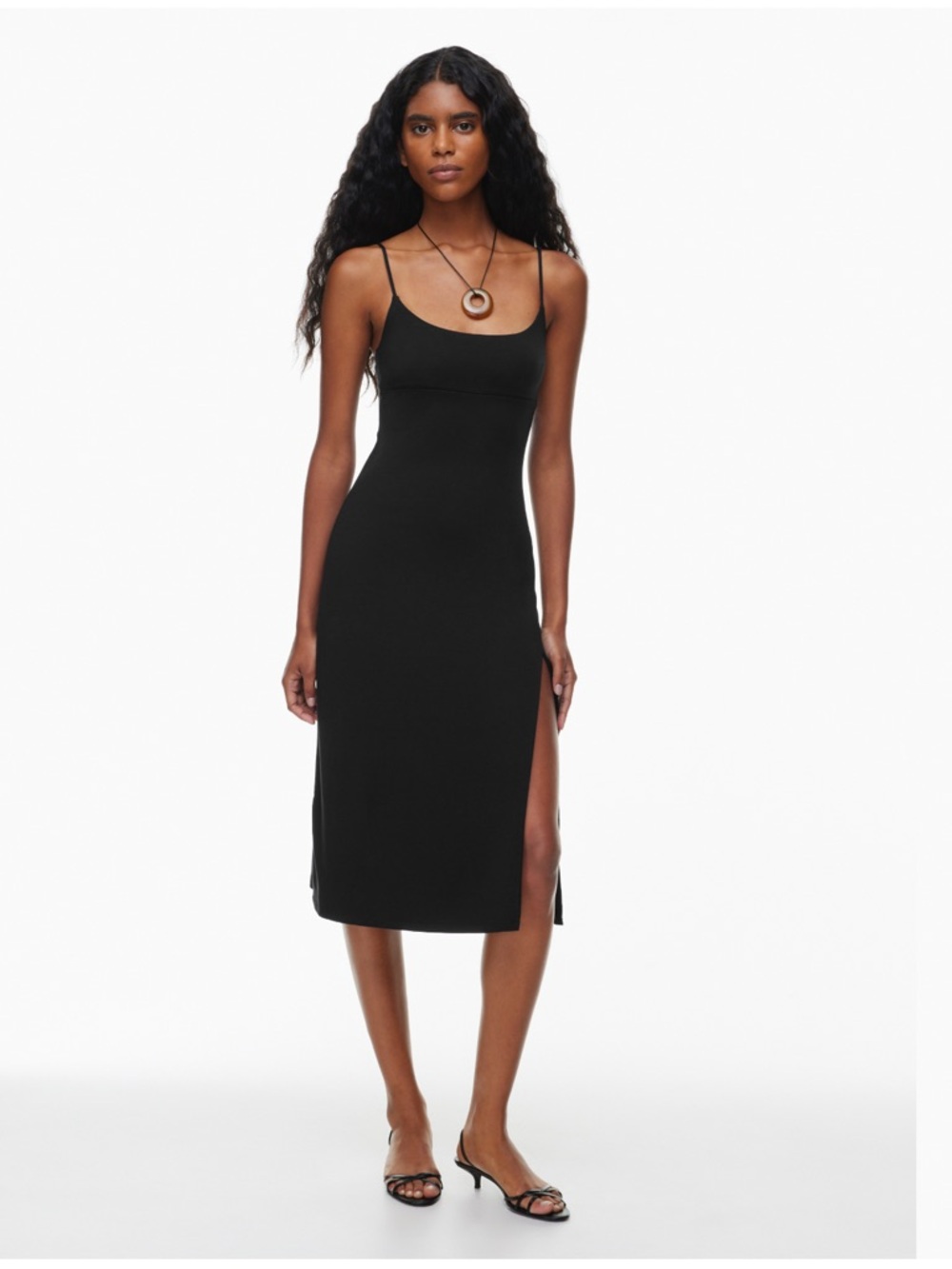 Aritzia Dreamweaver Dress Black NEW Sz XS Open back